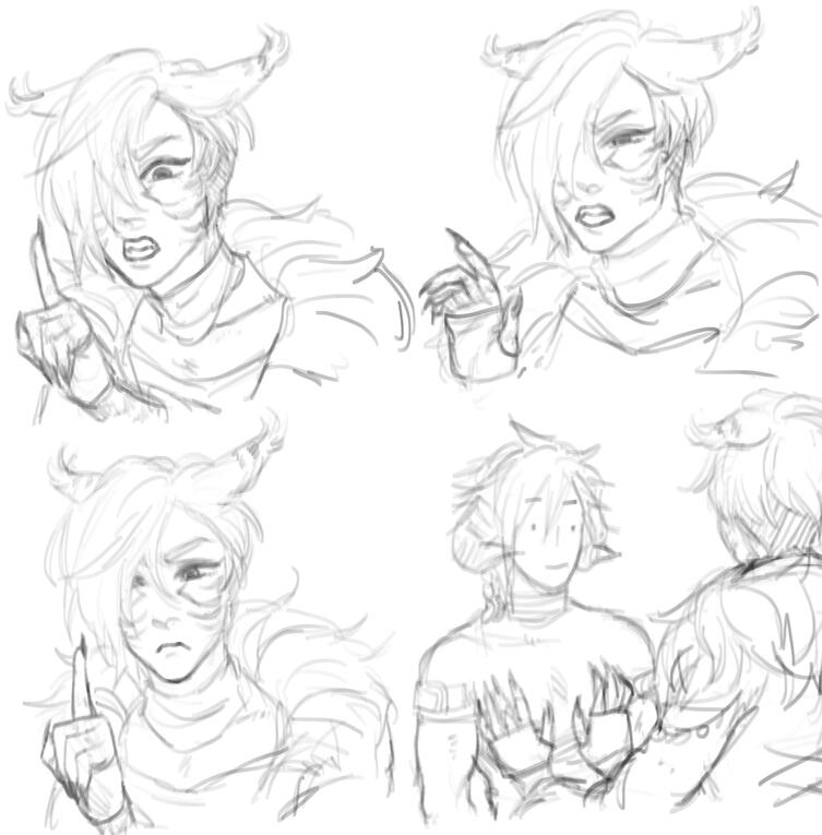 meme redraw - hyun shushing his boyfriend so he can “think”